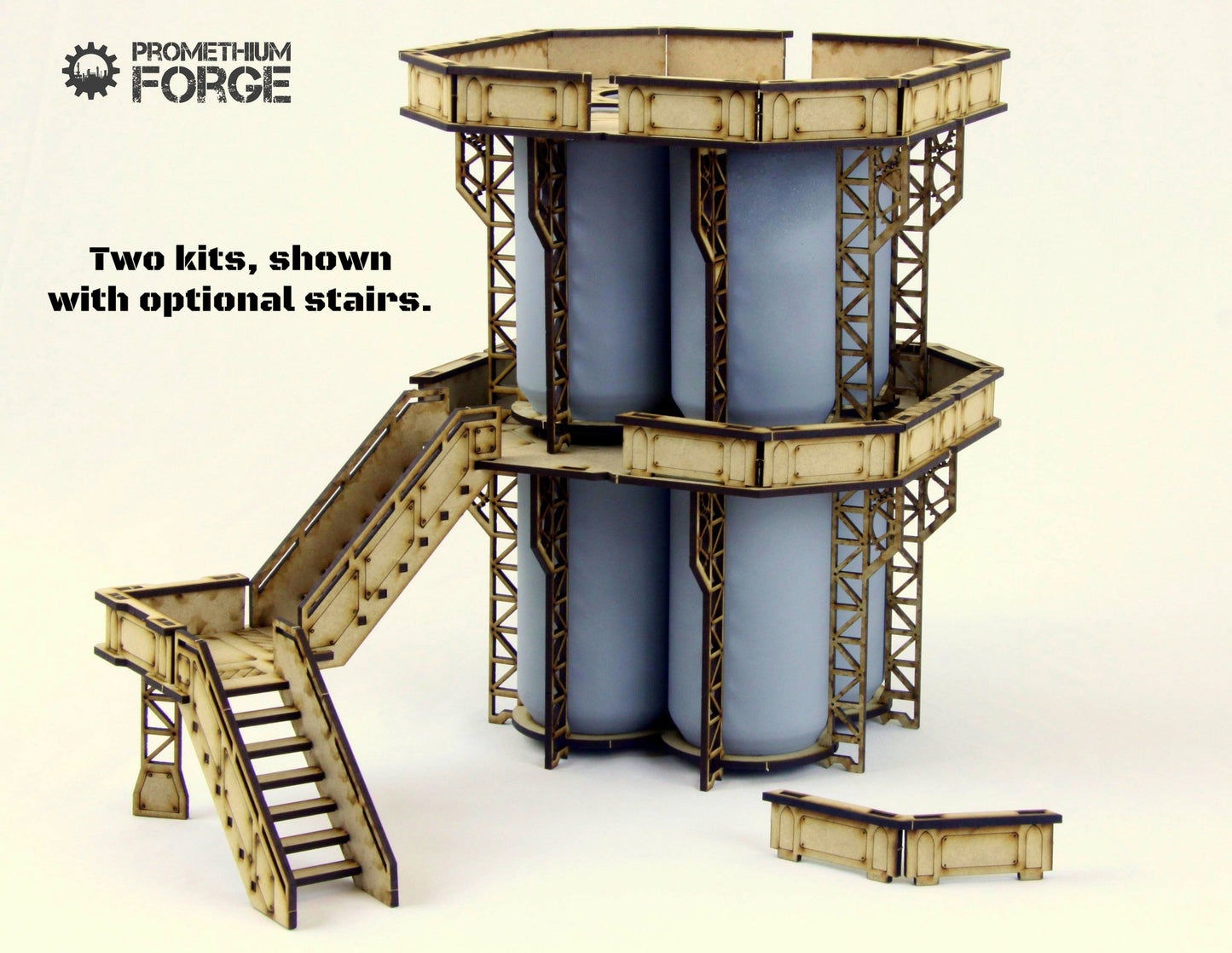 Promethium Forge: Quad Can Tower terrain kit