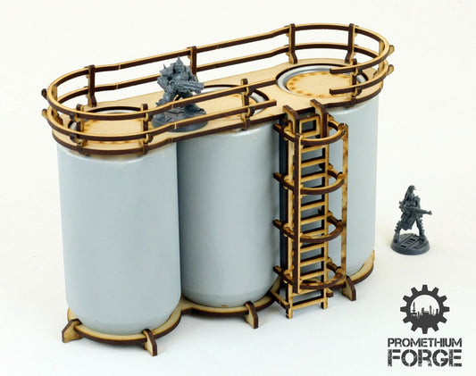 Promethium Forge: Triple Vertical Can Tower