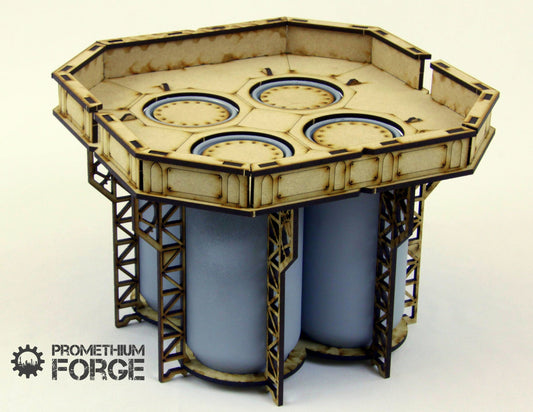 Promethium Forge: Quad Can Tower terrain kit