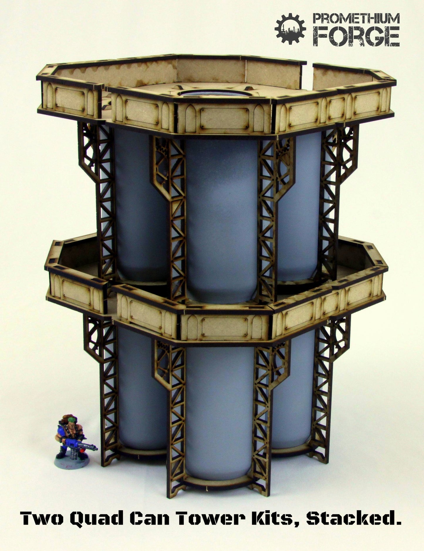 Promethium Forge: Quad Can Tower terrain kit
