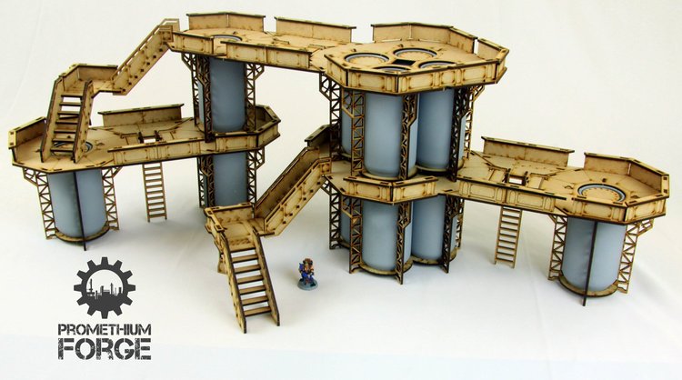 Promethium Forge: Can Tower Terrain Set