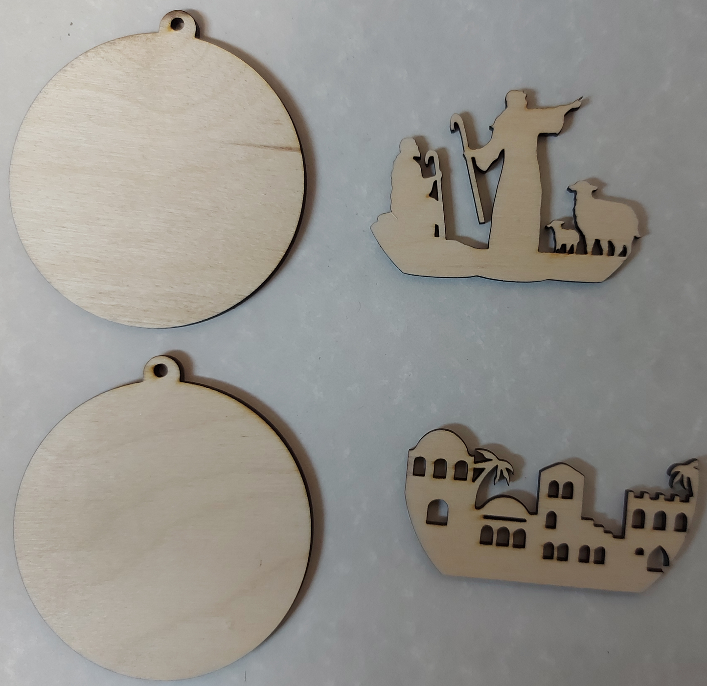 Christmas Ornaments - set of 5 based on Christmas carols